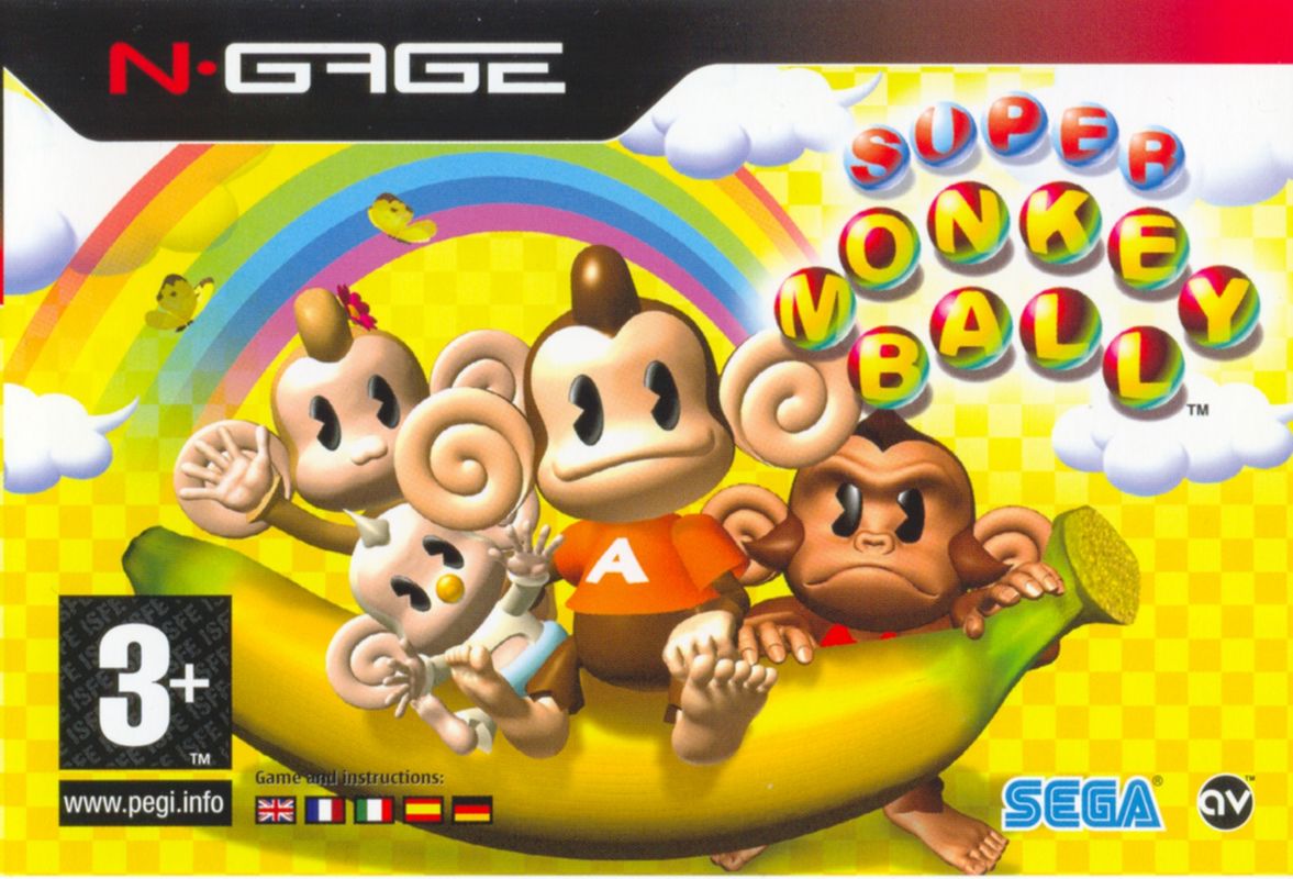 Super Monkey Ball box art for N-Gage